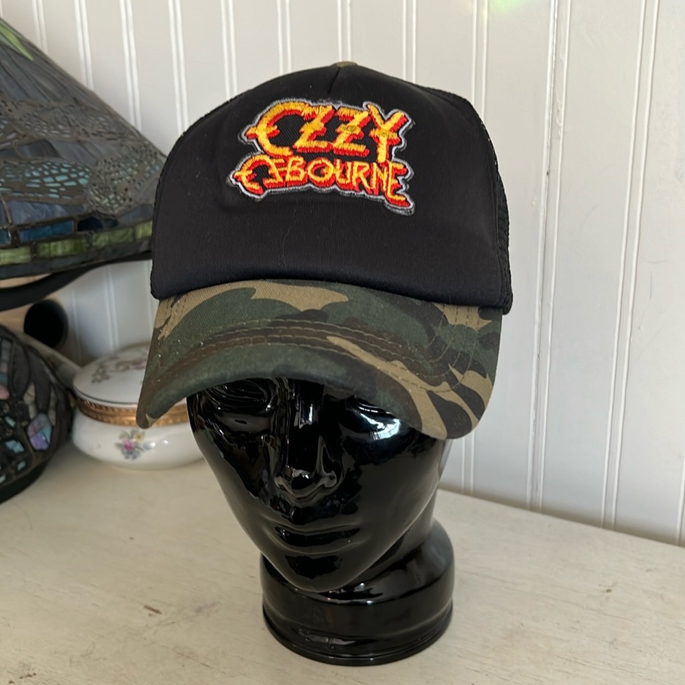 Ozzy ozbourne SnapBack trucker hat camo